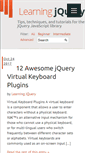 Mobile Screenshot of learningjquery.com