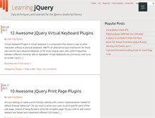 Tablet Screenshot of learningjquery.com